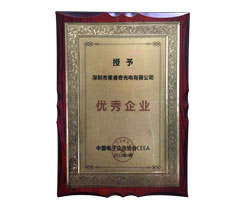2010年中國電子企業(yè)協(xié)會CEEA“優(yōu)秀企業(yè)”